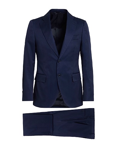 TOMBOLINI Suits Navy blue 100% Cotton