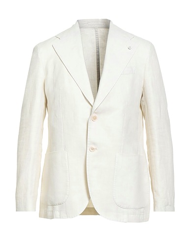 L.B.M. 1911 Blazer Ivory 100% Linen