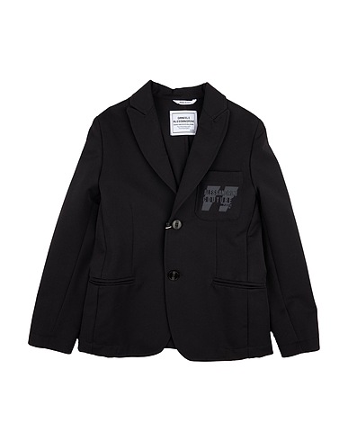 DANIELE ALESSANDRINI Blazer Black 82% Polyester, 15% Viscose, 3% Elastane