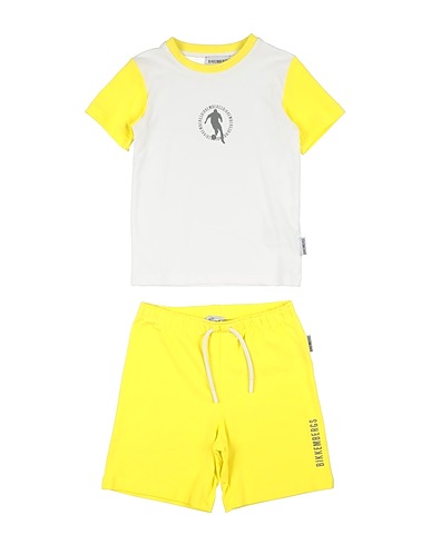 BIKKEMBERGS Kids’ co-ord White 95% Cotton, 5% Elastane