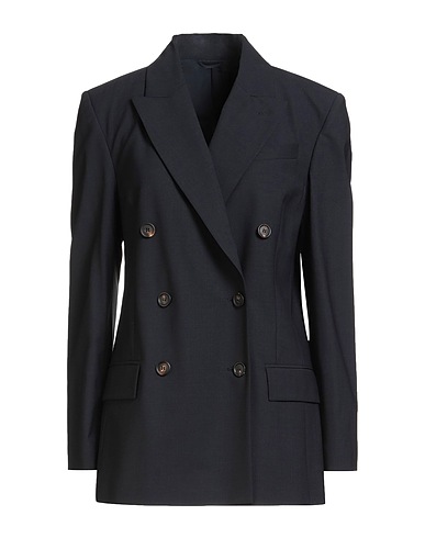 BRUNELLO CUCINELLI Blazer Midnight blue 75% Virgin Wool, 23% Polyamide, 2% Elastane, Brass