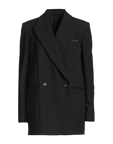 BRUNELLO CUCINELLI Blazer Black 100% Virgin Wool, Brass