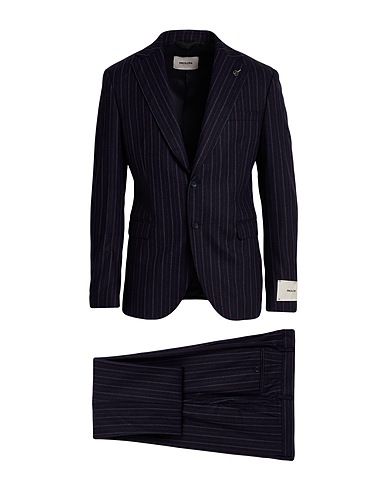 PAOLONI Suits Midnight blue 59% Wool, 40% Virgin Wool, 1% Elastane
