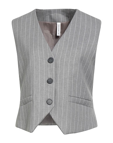 TENSIONE IN Vest Grey 96% Polyester, 4% Viscose
