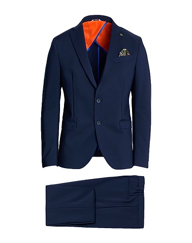 MANUEL RITZ Suits Midnight blue 48% Cotton, 48% Polyamide, 4% Elastane