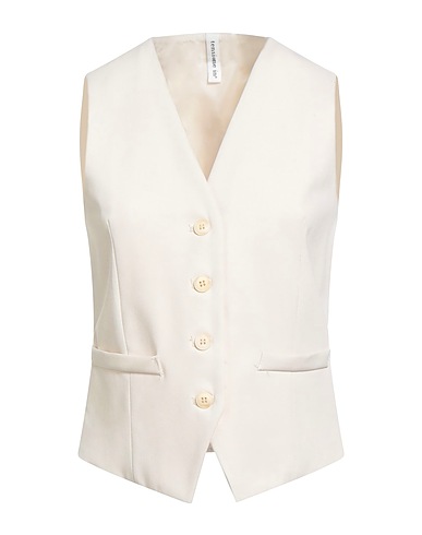 TENSIONE IN Vest Cream 63% Polyester, 25% Viscose, 8% Wool, 4% Elastane