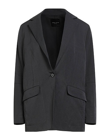 ROBERTO COLLINA Blazer Black 58% Polyester, 42% Linen