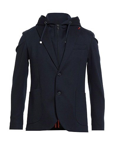 MULISH Blazer Navy blue 61% Polyester, 35% Cotton, 4% Elastane