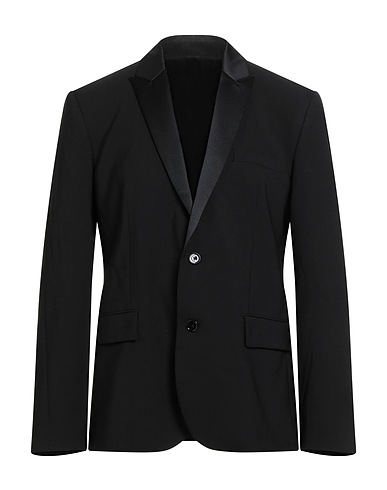 DONDUP Blazer Black 98% Virgin Wool, 2% Elastane