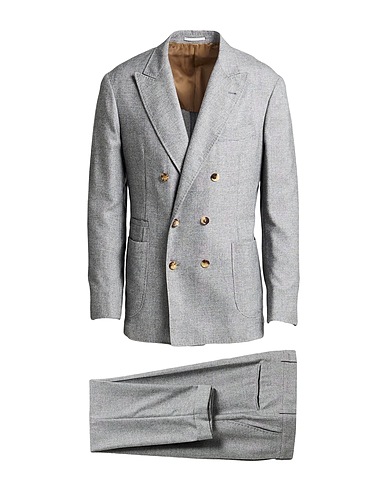 BRUNELLO CUCINELLI Suits Grey 58% Alpaca wool, 27% Wool, 15% Polyamide
