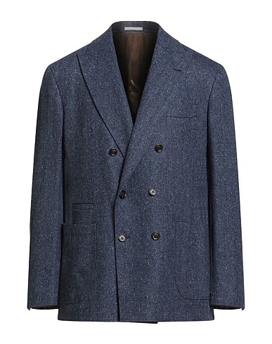 BRUNELLO CUCINELLI Blazer Blue 95% Wool, 5% Cashmere