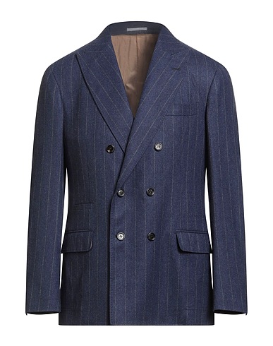 BRUNELLO CUCINELLI Blazer Blue 89% Wool, 6% Silk, 5% Cashmere
