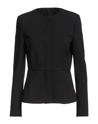 MAX MARA Jacket Black 96% Virgin Wool, 4% Elastane
