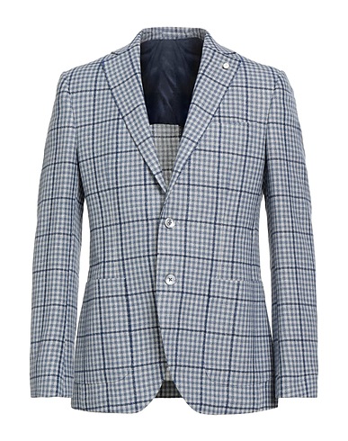 LUIGI BIANCHI Mantova Blazer 52% Virgin Wool, 46% Wool, 2% Linen