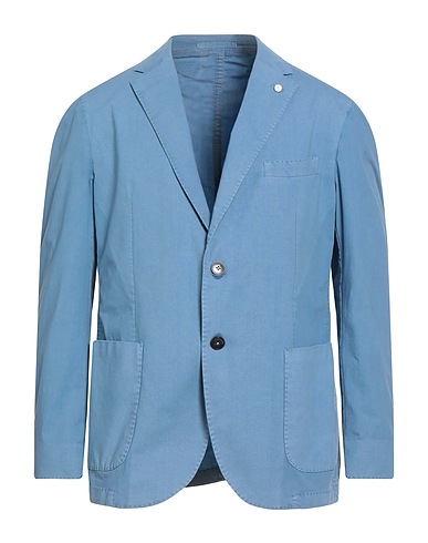 LUIGI BIANCHI Mantova Blazers Hellblau 97% Baumwolle, 3% Elastan