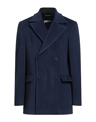 JUST CAVALLI Coat Navy 100% Polyester