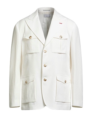 BRUNELLO CUCINELLI Blazer White 100% Linen