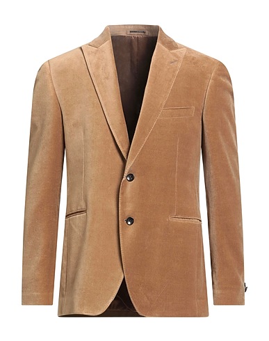 LARDINI テーラードジャケット キャメル コットン 100%