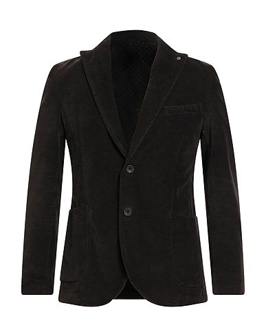 BARBATI Blazer Dark brown 98% Cotton, 2% Elastane