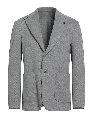 BARBATI Blazer Grigio 60% Viscosa, 22% Poliestere, 16% Cotone, 2% Elastan