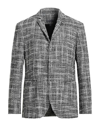 JOHN VARVATOS Blazer Black 41% Viscose, 22% Wool, 21% Cotton, 10% Polyamide, 6% Acrylic