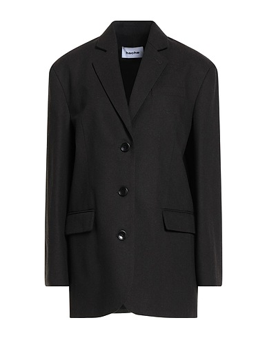 HACHE Blazer Dark brown 45% Cotton, 26% Polyester, 18% Acrylic, 9% Wool, 2% Other Fibres