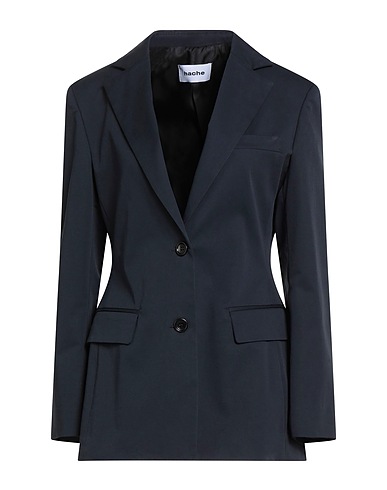 HACHE Blazer Navy blue 97% Cotton, 3% Elastane