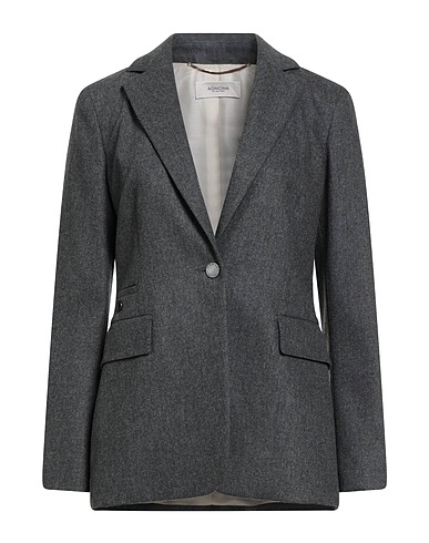 AGNONA Giacca Grigio 90% Lana, 8% Cachemire, 2% Elastan, Metallo