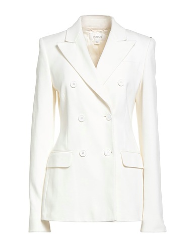 SPORTMAX Blazer White 100% Polyester, Cotton