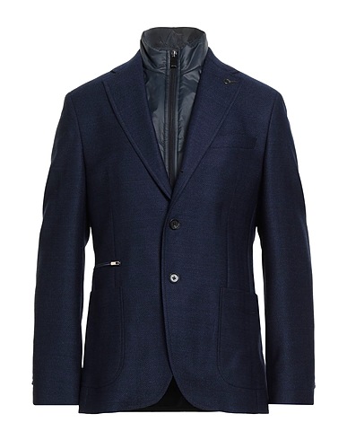 PAOLONI Куртка BLU NAVY 99% Натуральная шерсть, 1% Эластан