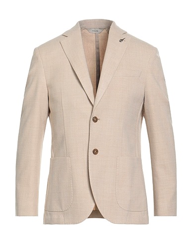 PAOLONI Blazer Beige 55% Virgin Wool, 45% Cotton