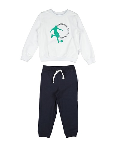 BIKKEMBERGS Tracksuit White 95% Cotton, 5% Elastane