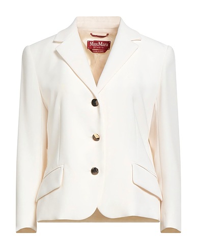 MAX MARA STUDIO Blazer Ivory 71% Triacetate, 29% Polyester