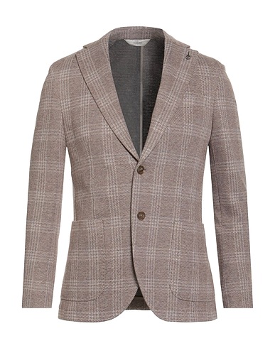 PAOLONI Blazer Light brown 96% Cotton, 4% Polyamide