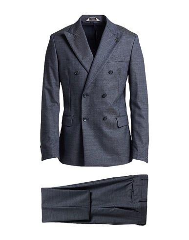 PAOLONI Abito Blu navy 100% Lana Vergine