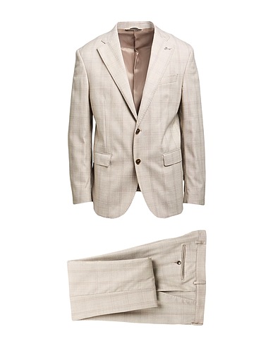 PAOLONI Suits Light grey 97% Virgin Wool, 3% Elastane