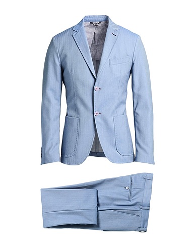 ALESSANDRO GILLES 정장 BLU CHIARO 70% 울, 30% 비스코스