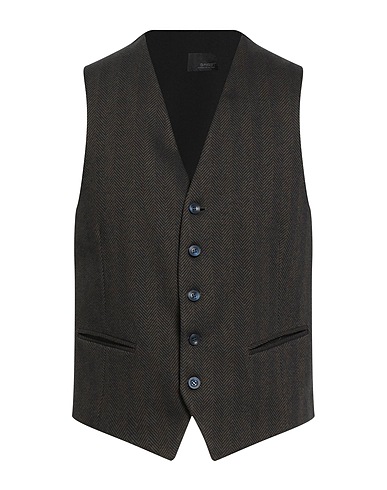 I SARTI Suit vest Military green 60% Viscose, 22% Polyester, 16% Cotton, 2% Elastane