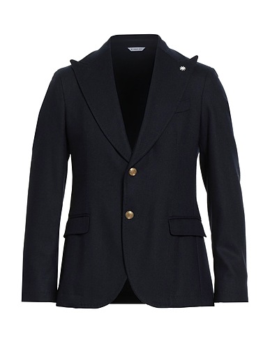 MANUEL RITZ Blazer Blu notte 65% Lana, 30% Poliestere, 5% Altre Fibre