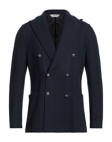 PAOLONI Blazer Midnight blue 53% Wool, 47% Cotton