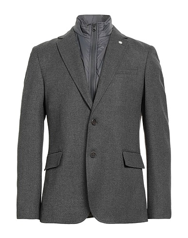 MANUEL RITZ Blazer Grey 62% Polyester, 33% Viscose, 5% Elastane