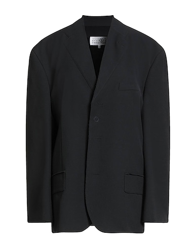 MM6 MAISON MARGIELA Blazer Black 67% Polyester, 29% Viscose, 4% Elastane