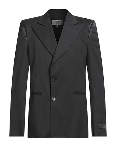MAISON MARGIELA Blazer Black 69% Polyester, 30% Viscose, 1% Elastane