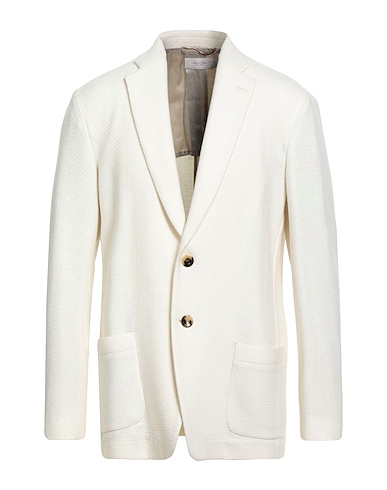AGNONA Blazer White 97% Cashmere, 2% Polyamide, 1% Elastane