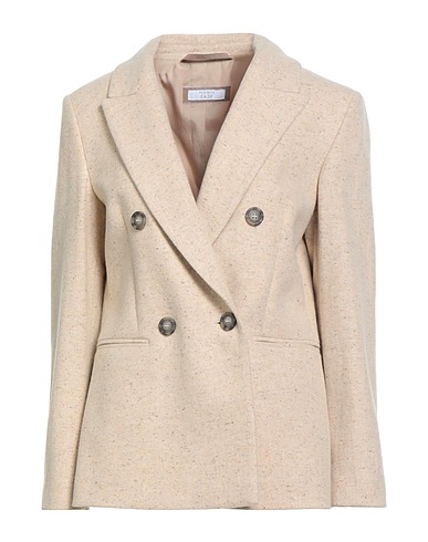 PESERICO Blazer EASY Beige 60% Wool, 32% Polyamide, 6% Silk, 2% Elastane