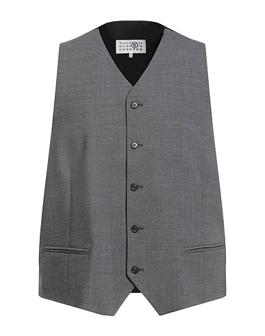 MM6 MAISON MARGIELA Panciotto Grigio 54% Poliestere, 44% Lana Vergine, 2% Elastan, Viscosa