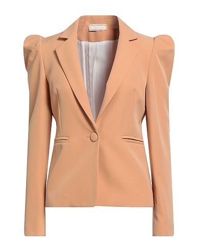 ALEXINGH Giacca Cammello 88% Poliestere, 12% Elastan