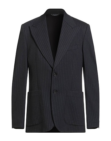 DOLCE&GABBANA Σακάκι Σκούρο μπλε της νύχτας 66% Βισκόζη, 27% Πολυαμίδη, 7% Ελαστάνη