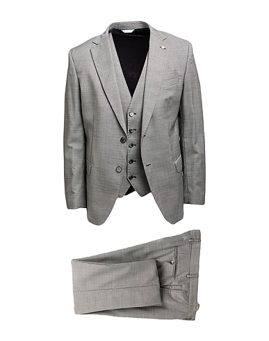 PAOLONI Suits MARZOTTO FOR MANUEL RITZ Black 100% Virgin Wool