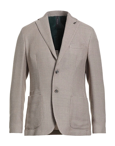 PAOLONI Blazer Taupe 53% Virgin Wool, 47% Cotton